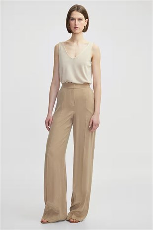 İpekyol Nervür Dikişli Wide Leg Pantolon