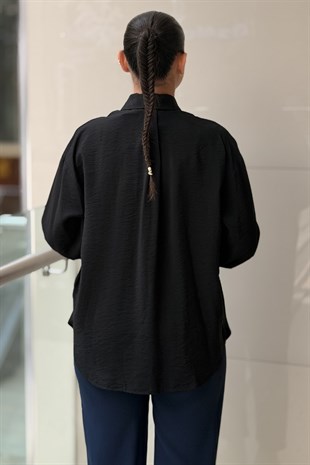 Twist Kırışık Efektli Gömlek