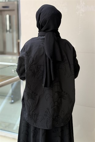 Kahma Nakış İşlemeli Gömlek Etek Takım