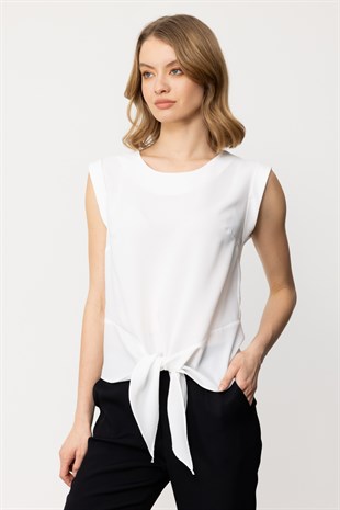 On Fashion Asimetrik Kolsuz Bluz