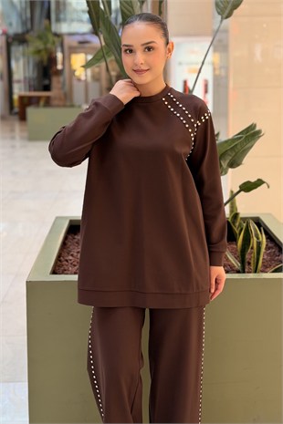 Ceremony Bluz Ve Pantolonu Çakma Detaylı Luna Takım