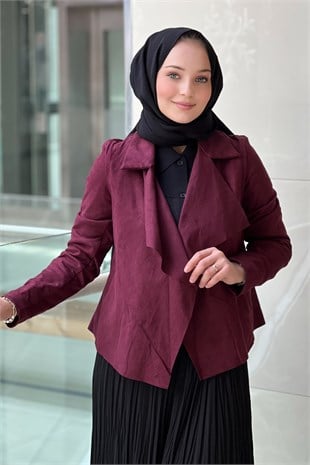 İpekyol Kruvaze Yaka Önü Açık Nubuk Mont