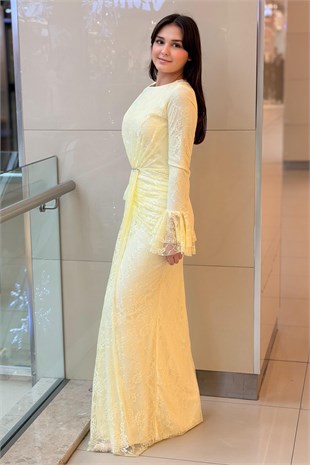 Fashion Night Lez Dantel Abiye Elbise