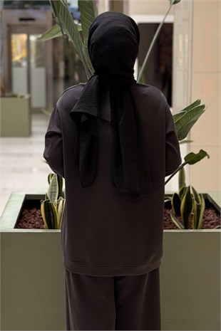 Ceremony Önü Kuşgözü Ve Kolye Detaylı Pantolonlu Takım