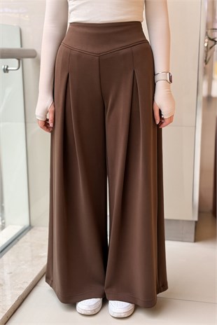 Ghisa A pileli Bol Paça Modal Pantalon
