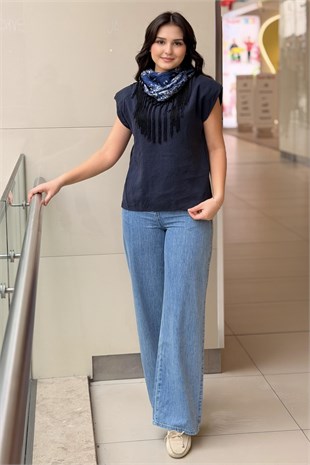 Twist Flarlı Vatkalı Bluz
