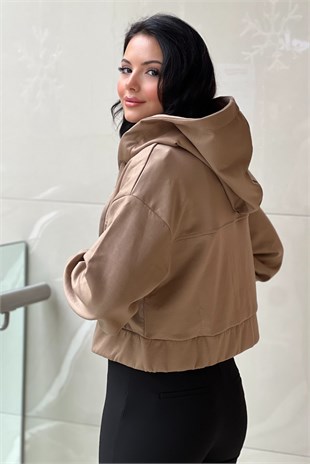 İpekyol Kapşonlu Fermuarlı Logolu SweatShirt
