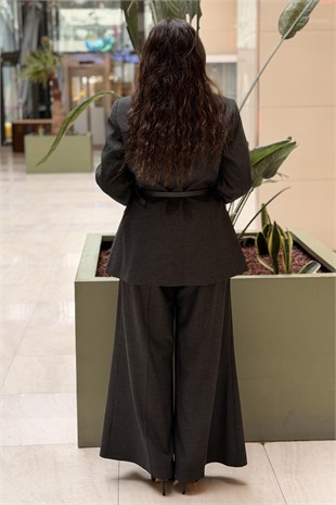 Kahma Pitikare Desenli Ceket Pantolon Takım