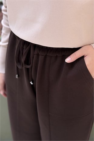 Sentez Streç Havuç Paçalı Pantolon