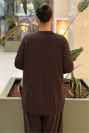 Nuss Reglan Kol Basic Merserize Hırka