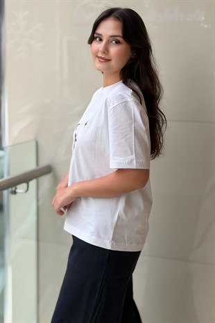 İpekyol Monogram Nakışlı Tişört