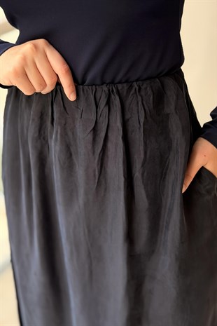 İpekyol Beli Lastikli Çan Etek