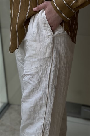 İpekyol Dokulu Wide Leg Fit Pantolon