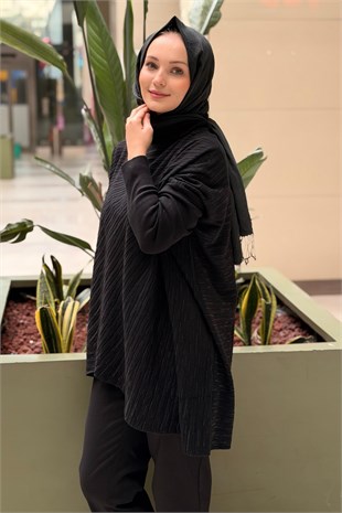 Ghisa Balıkçı Yaka Yarasa Kol Triko Tunik