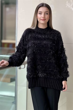 Ghisa Sim İpli Triko Tunik