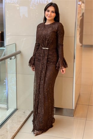 Fashion Night Lez Dantel Abiye Elbise