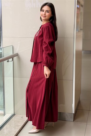 Ceremony Kristal İşlemeli Etekli Modal Takım