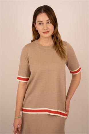 Missdalida 6047-23K Kısa Kollu Triko Tunik