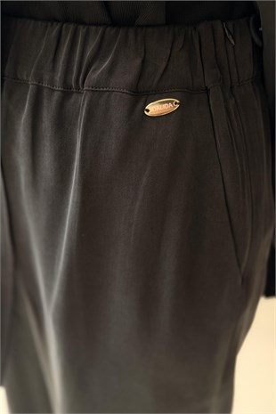 Missdalida Bol Paça Klasik Cupro Pantolon