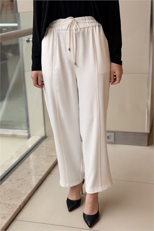 Sentez Elegance Beli Lastikli Dar Paça Pantolon