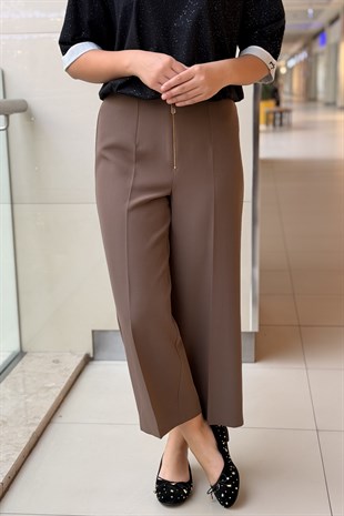 Sentez Queen Kısa Geniş Paça Pantolon