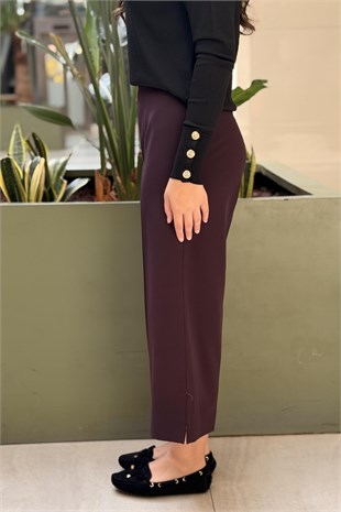 Sentez Kısa Geniş Paça Pantolon