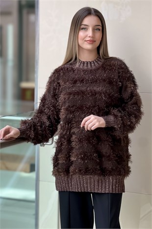 Ghisa Sim İpli Triko Tunik