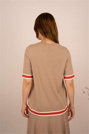 Missdalida 6047-23K Kısa Kollu Triko Tunik