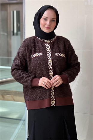 Ghisa Ribanalı Sim İpli Triko Hırka