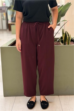 Sentez Elegance Beli Lastikli Dar Paça Pantolon