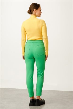 On Fashion 74165 Gizli Cep İnce Fitilli Dar Paça Tayt Pantolon
