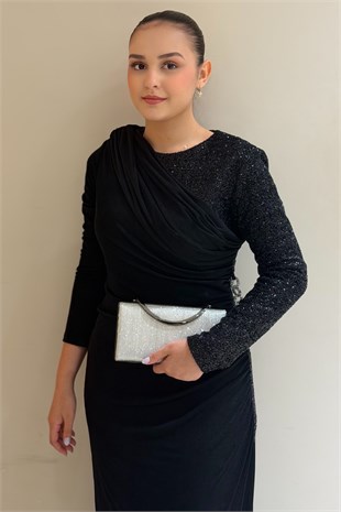 Mahal Bags Box Oval Kilitli Abiye Çanta