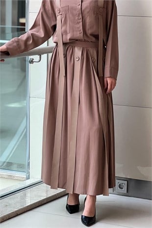 Ceremony Anjelik Deri Saçaklı Etek