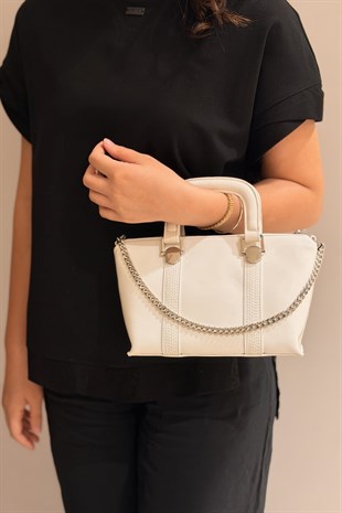 Mahal Bags Zincir Aksesuarlı El Tutmalı Çapraz Askılı Çanta