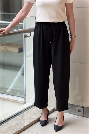 Sentez Elegance Beli Lastikli Dar Paça Pantolon