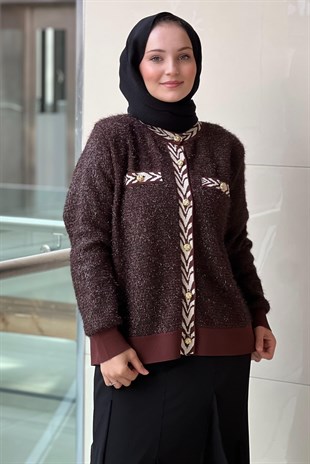 Ghisa Ribanalı Sim İpli Triko Hırka