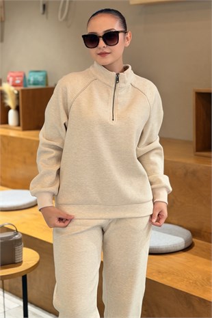 Mahal Brunello Tunik Yelek Pantolon 3Lü Set Takım