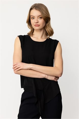 On Fashion Asimetrik Kolsuz Bluz