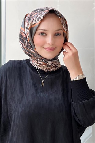 Lija Zerrin Twill İpek Eşarp