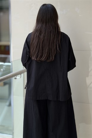 Ghisa Çiçek Nakış İşlemeli Gömlek Pantolon Takım