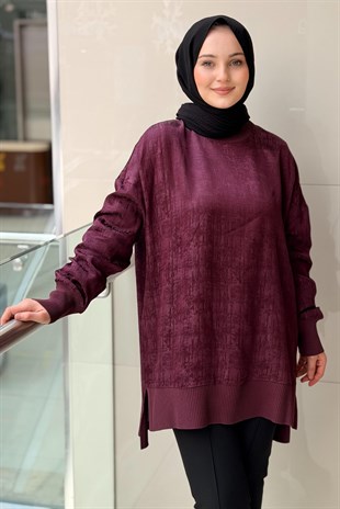 Nuss Ribanalı Jakar Tunik
