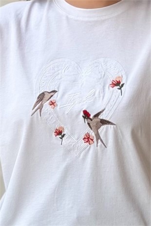 İpekyol Monogram Nakışlı Tişört