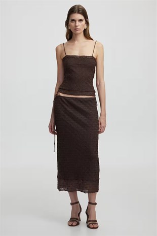 İpekyol Lurex İplikli Triko Etek
