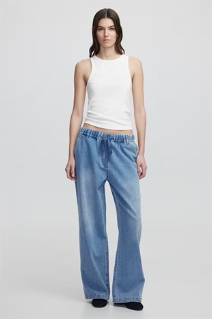 İpekyol Elastik Bel Denim Pantolon
