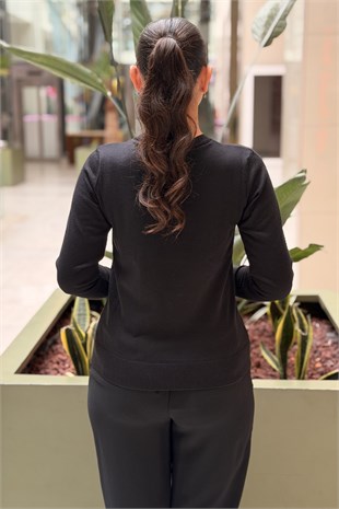 İpekyol Monogram Düğmeli Triko Tunik