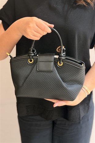 Mahal Bags Hasır Dokulu El Tutmalı Çapraz Askılı Çanta