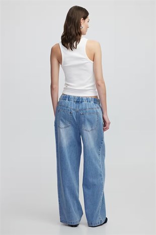 İpekyol Elastik Bel Denim Pantolon