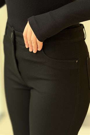 Sentez Kanvas İspanyol Paça Pantolon