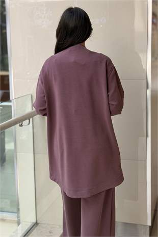 Nurcan Çetin Fermuar Detaylı Tunik Pantolon Takım