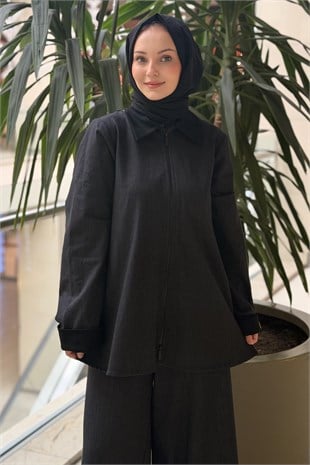 Missdalida Önü Cepli Fermuarlı Touch Me Ceket